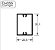D-055 TRAVESSA PORTÃO DE ALUMINIO COM OLHAL- 3,00 KG  BARRA 6,00 ML - Imagem 1