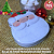 Unidade da lata papai noel 14 cm x 11,5 cm com 18 balas de coco tradicionais sem recheio - Imagem 1