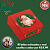 Unidade da caixa de natal PAPAI NOEL, no tamanho 8,5 cm x 8,5 cm x 8,5 cm, com 10 balas recheadas (escolher sabor na descrição) - Imagem 1