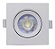 SPOT EMBUTIR LED QUADR. 07W 3000K BIV. MOVEL GALAXY - Imagem 4