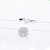 Gargantilha Fio de Silicone 44cm Com Pingente Círculo Em Prata 925 Cravejado Com Micro Zircônias 10mm - Imagem 3