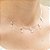 Choker em Prata 925 Pingente Chave Detalhe Coração 35cm Extensor 5cm - Imagem 2