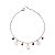 Pulseira em Aço Cirúrgico 316L com 3 Corações e 4 Zircônias  18cm + Extensor - Imagem 1