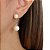 Brinco Em Aço 316l Ear Jacket Peróla 8mm E 11mm - Imagem 2