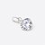 Pingente Em Prata 925 Solitário Zircônia AAAA 6mm - Imagem 1