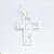 Pingente em Prata 925 Cruz com Face de Cristo - Imagem 2