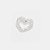 Pingente Em Prata 925 Coração Vazado Cravejado Com Micro Zircônias 12x10mm - Imagem 3