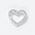 Pingente Em Prata 925 Coração Vazado Cravejado Com Micro Zircônias 12x10mm - Imagem 2