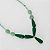 Colar em Aço Cirúrgico 316L Jade Esmeralda e Quartzo Verde - Coleção Pietra - Imagem 1