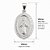 Pingente em Aço Cirúrgico 316L Medalha Milagrosa 25 x 15 mm - Imagem 3