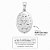 Pingente em Aço Cirúrgico 316L Medalha Milagrosa 25 x 15 mm - Imagem 2