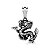 Pingente Aço Dragão Chinês Zodiac - Imagem 1