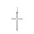 Pingente em Prata 925 Cruz Palito  30x15mm - Imagem 1
