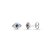 Brinco em Prata 925  Mini Olho Grego - Imagem 1