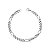 Pulseira em Aço inox Elos 5x1 Diamantada Fina 3mm Polida Aço Inox 316L - Imagem 1