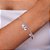 Pulseira em Prata 925 com7 Pingentes corações em prata - Imagem 2
