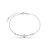 Pulseira em Prata 925 Com Zircônia Carre 5x5 Pedra de Zircônia Crystal - Imagem 1