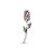 Pingente Flor Tulipa Cravejado com Zircônias Colors Prata 925 - Imagem 1