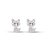 Brinco Gatinho Cravejado com Zircônias  8x11mm Prata 925 - Imagem 1