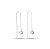 Brinco Corrente Veneziana 0,80 e Pingente Ponto de Luz 8mm Crystal Prata 925 - Imagem 1