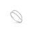 Anel Oval 2 Fios Prata 925 - Imagem 1