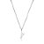 Colar Corrente Cadeado Fina  45cm + extensor com Pingente Love Aço Inox 316L - Imagem 1