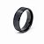 Anel em Tungstênio Preto com 2 Listras em Aço - Imagem 1