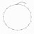 Chocker Corrente bolinha Aço e zircônia Crystal 4mm - Imagem 1