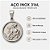 Pingente São Jorge Medalha Aço Inox 16mm - Imagem 3
