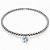 Chocker Bolinhas em Aço Inox 6mm Fio Rígido 45cm Com Pedra ZIrcônia 12mm AAAAA - Imagem 1