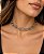 Chocker Aço Inspirado em Alta Joalheria 35cm +10cm extensor - Imagem 2