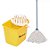 Conjunto Mopinho  Cabo 120mm Amarelo - Bralimpia - Imagem 1