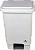 Lixeira Quadrada Com Pedal 100L Branca - Certec - Imagem 1