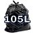 Saco Lixo Preto 105L Leve Multipop 100x1 - Imagem 1