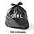 Saco Lixo Preto 200L Leve Multipop 100x1 - Imagem 1