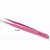 Pinça Esd-12 Funmix Reta para alongamento de cílios Rosa - Imagem 3