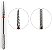 Broca Tungstenio Blister Ponta Dupla Corte Fino D01 - King Nails - Imagem 1