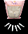 Postica Gel Mandorla Luxo Extra Longa Transparente 360 unidades - King Nails - Imagem 2