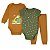 kit 3 pçs Roupa Bebê Body e Mijão menino menina 100% algodão RN ao GG - Imagem 10
