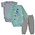 kit 3 pçs Roupa Bebê Body e Mijão menino menina 100% algodão RN ao GG - Imagem 18