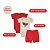 kit 3 pçs Roupa Bebê Body e Short menino menina algodão RN ao GG - Imagem 4