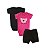 kit 3 pçs Roupa Bebê Body e Short menino menina algodão RN ao GG - Imagem 20