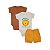 kit 3 pçs Roupa Bebê Body e Short menino menina algodão RN ao GG - Imagem 13