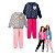 Kit 2 Conjuntos Moletom Juvenil Flanelado Menina Roupa Frio 10 ao 16 - Imagem 1