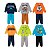 Kit 2 Conjuntos masculinos de Moletom Infantil Roupa Menino Flanelado tamanhos 4 ao 8 - Imagem 5