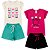 Kit 2 Conjuntos Verão Femininos infantil Tamanho 4 ao 8 - Imagem 4