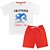 Kit 2 conjuntos masculino infantil juvenil verão c/ Bermuda Moletinho e Camiseta tamanho 10 ao 14 - Imagem 8