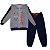 Kit2 Conjuntos Moletom Infantil Masculino - Blusa Calça Flanelado com Capuz Ziper Punhos - Imagem 6