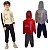 Kit2 Conjuntos Moletom Infantil Masculino - Blusa Calça Flanelado com Capuz Ziper Punhos - Imagem 1