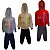 Kit2 Conjuntos Moletom Infantil Masculino - Blusa Calça Flanelado com Capuz Ziper Punhos - Imagem 3